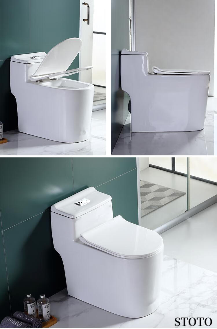toto卫浴马桶坐便器大口径静音防臭直冲式虹吸式家用抽水座便器小户型
