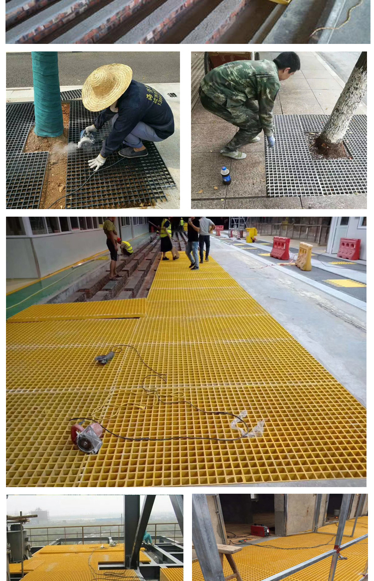 玻璃钢地沟格栅盖板鸽子舍树篦子漏水板洗车房地格栅玻璃钢格栅板