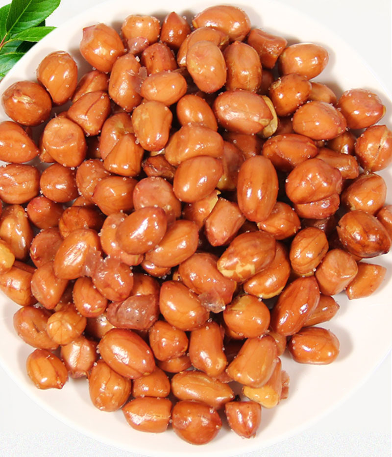 香酥油炸花生米咸味五香熟红衣花生仁商用餐饮下酒菜零食袋装小吃5斤