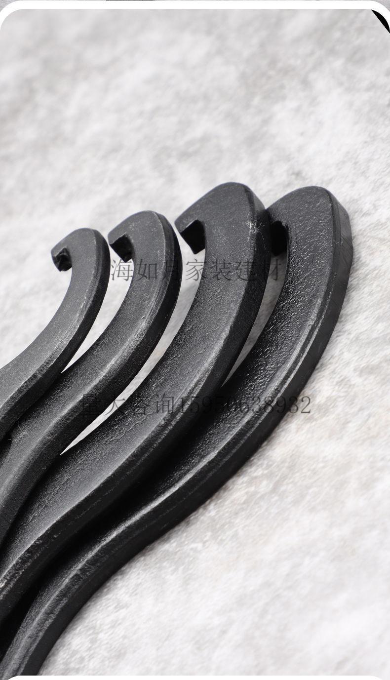 家用水表盖月牙扳手维修锁紧圆螺母扳手水电工拆水表半月勾型扳手