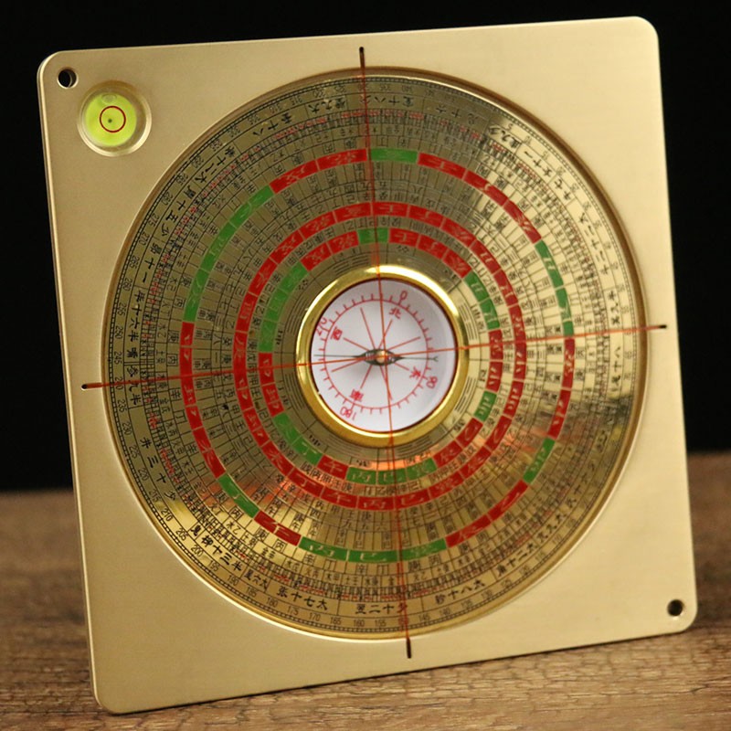 实心纯铜罗盘风水盘高精度随身携带迷你小号三寸二寸8寸八寸六寸全