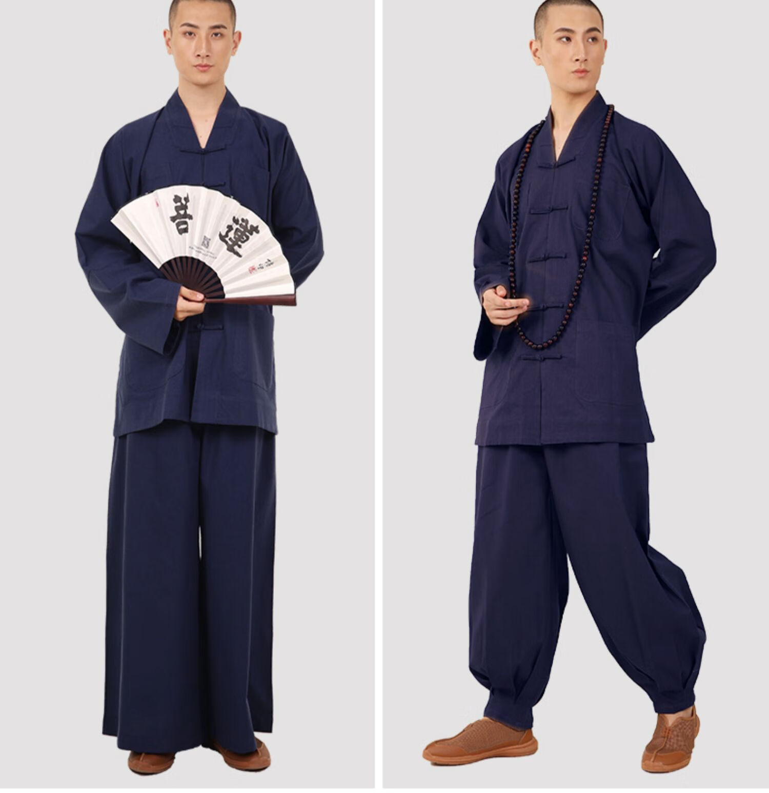 出家人和尚的衣服和尚衣服成人僧服短褂套装男春秋季厚冬季加绒棉麻