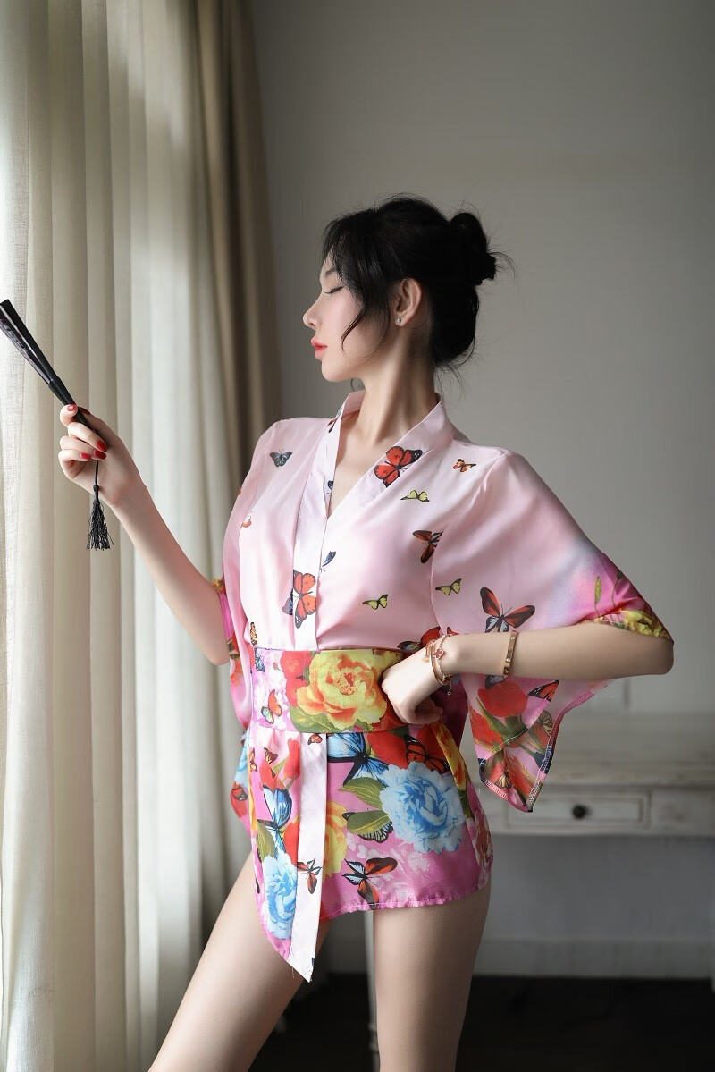 pureromance情趣内衣日式印花和服性感女制服诱惑套装蕾丝女士内裤