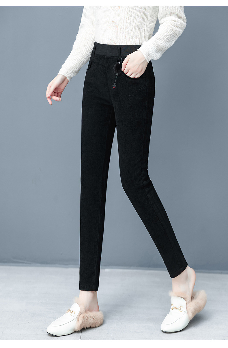 打底裤女外穿高腰外穿打底裤女2020冬季新款黑色显瘦百搭高腰秋冬裤子