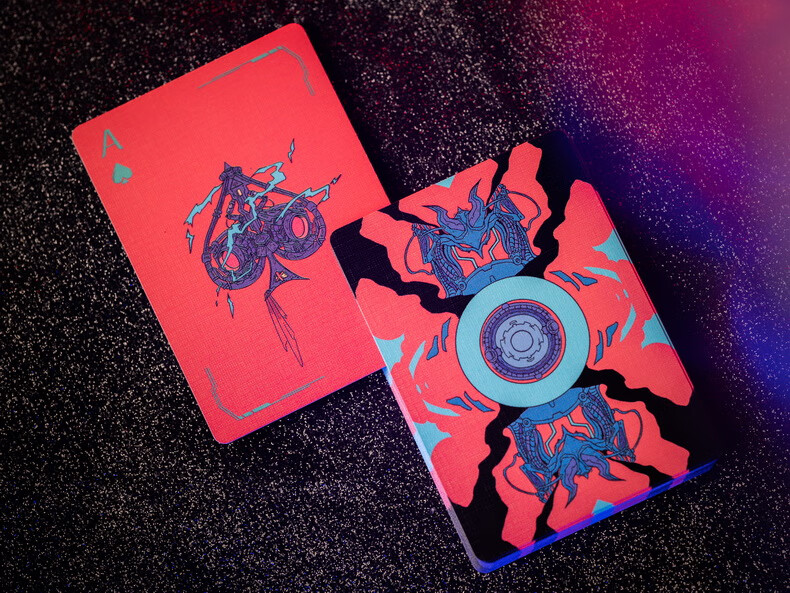 赛博朋克扑克牌汇奇创意收藏花切扑克牌cyberpunkorigin赛博朋克启源