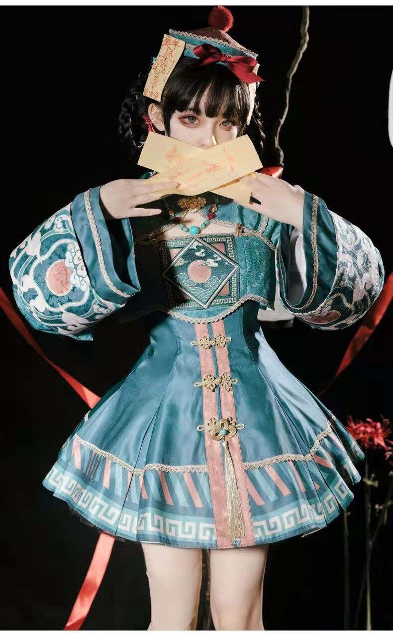 支持国产创新品牌衣吧客网红小僵尸lolita僵尸衣服lo服装洛丽塔jsk短