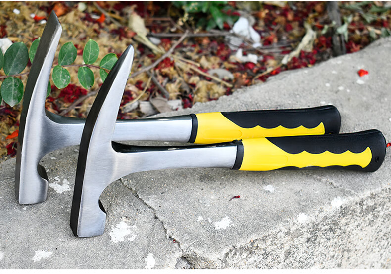 欧格达(ougeda)地质锤勘探锤钣金锤尖锤子户外尖头鸭嘴锤子工具扁头多