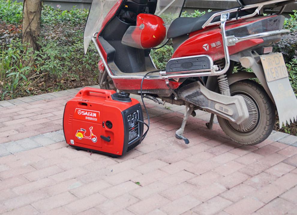 萨工电瓶续航增程器免安装便携静音发电机电动三轮车486072v通用 48