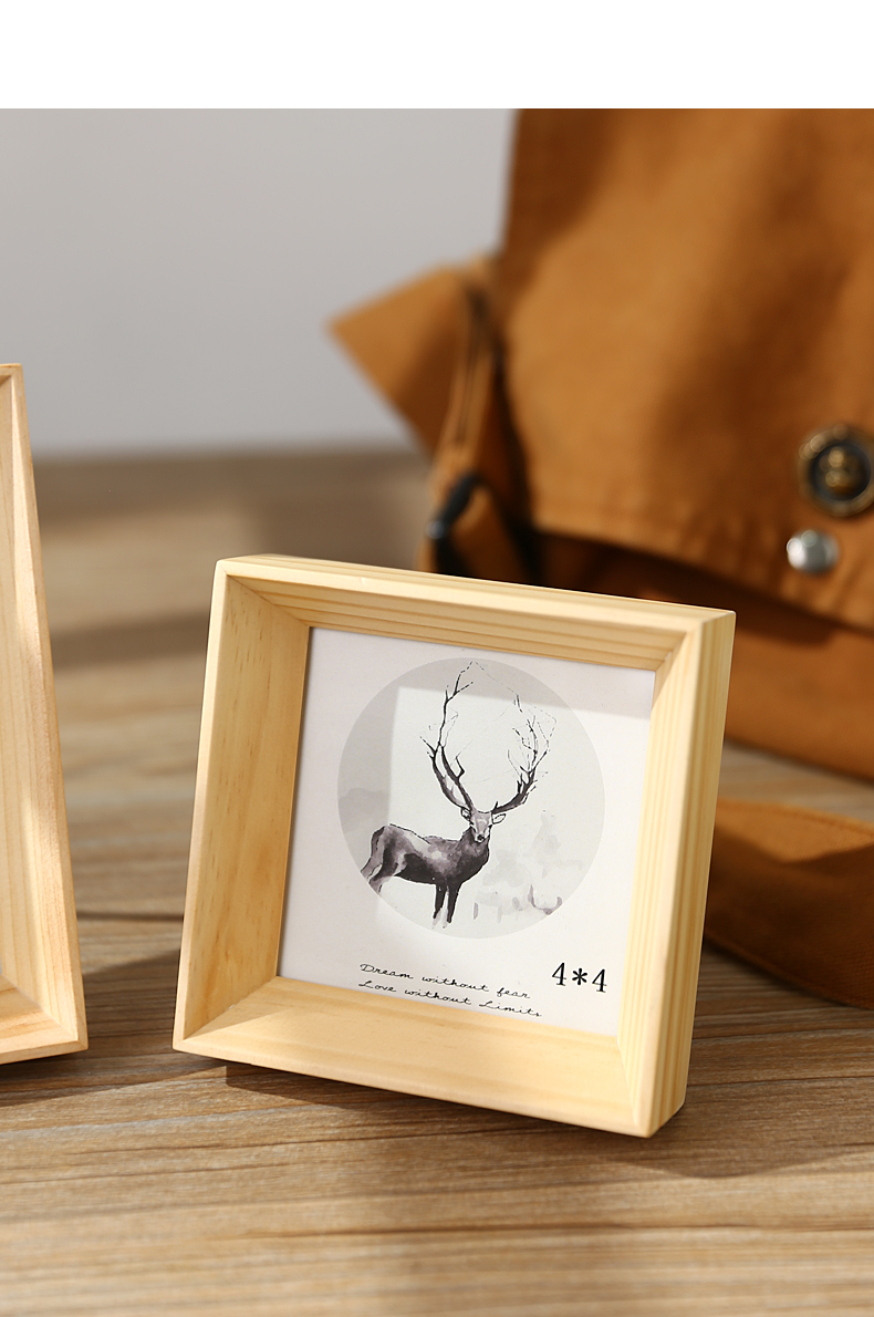 卡贝伯爵北欧个性创意木相框摆台相片相册框6寸7寸儿童婚纱照片画框