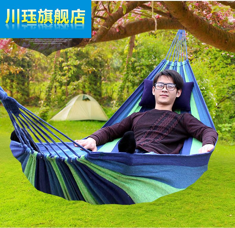 牧高笛吊床户外成人秋千室内家用睡觉单双人加厚帆布寝室宿舍舒适大学