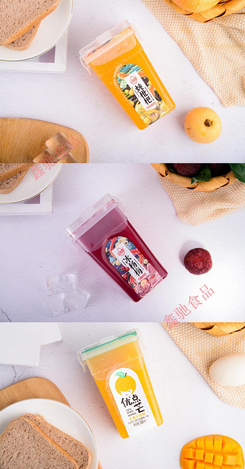 动康380ml芒果汁炖枇杷汁冰杨梅果汁小瓶果蔬汁饮料整箱 古法冰杨梅4