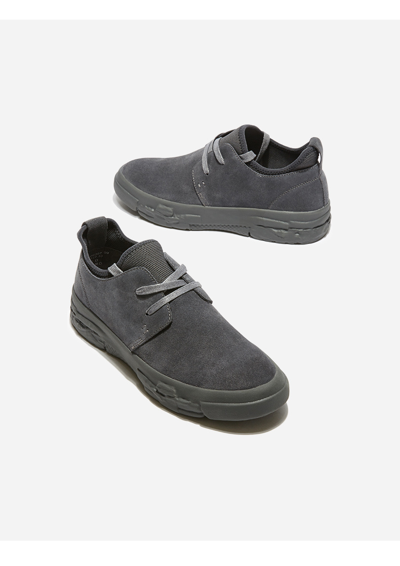 勿上热风男鞋hotwind2019夏季新款男士系带高帮英伦休闲鞋男 03米色