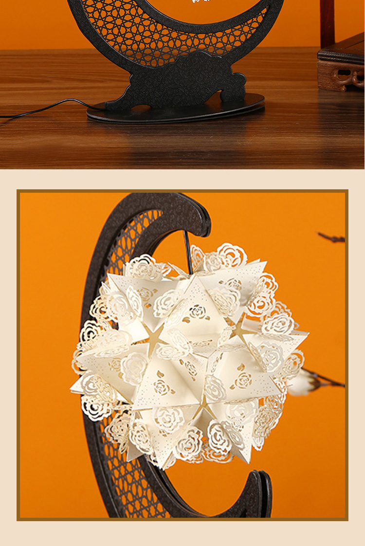 古风光影纸雕灯diy生日礼物手工创意立体小夜灯纸灯三八节礼物女 花鸟