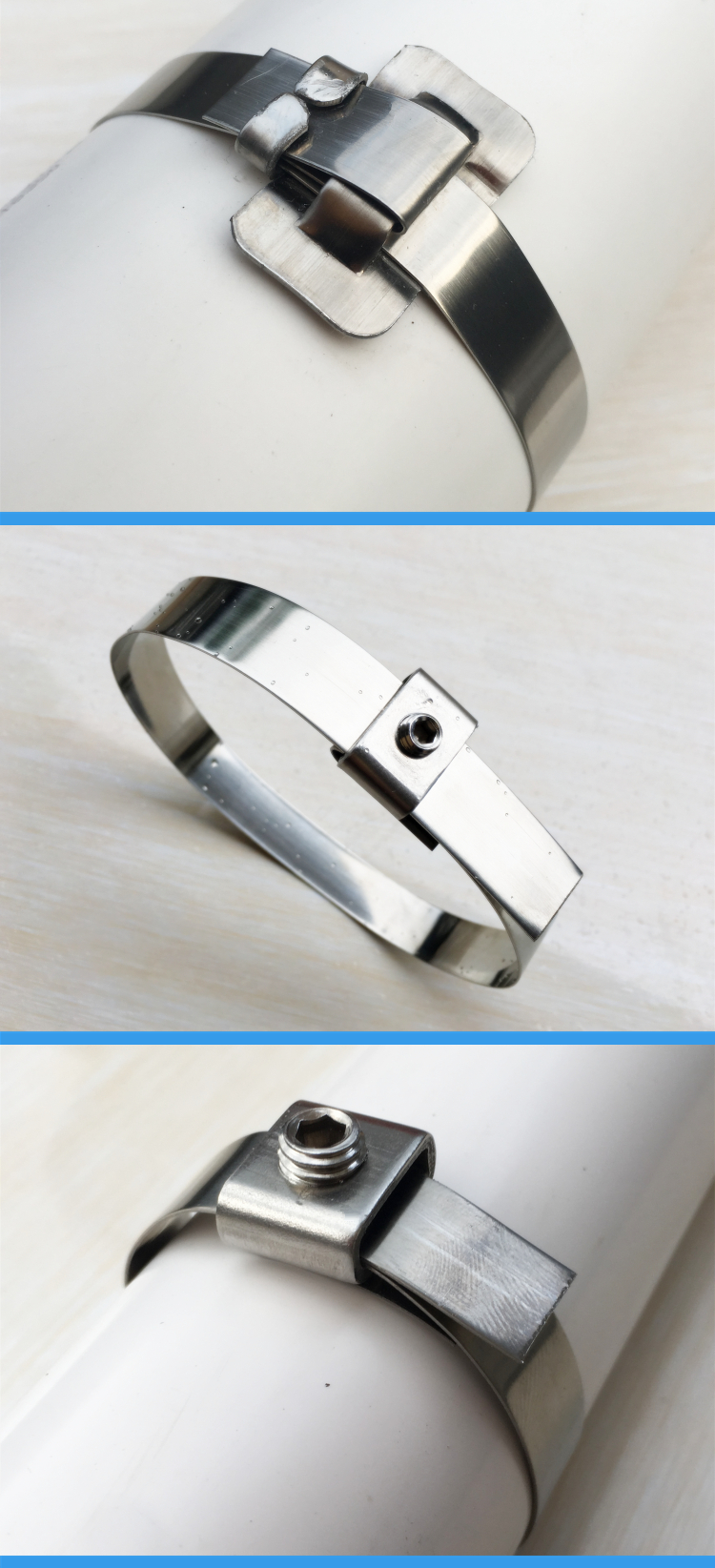 勤驰304不锈钢扎带扣牙扣l扣电线杆抱箍标志牌打包扣螺丝扣设备箱卡扣