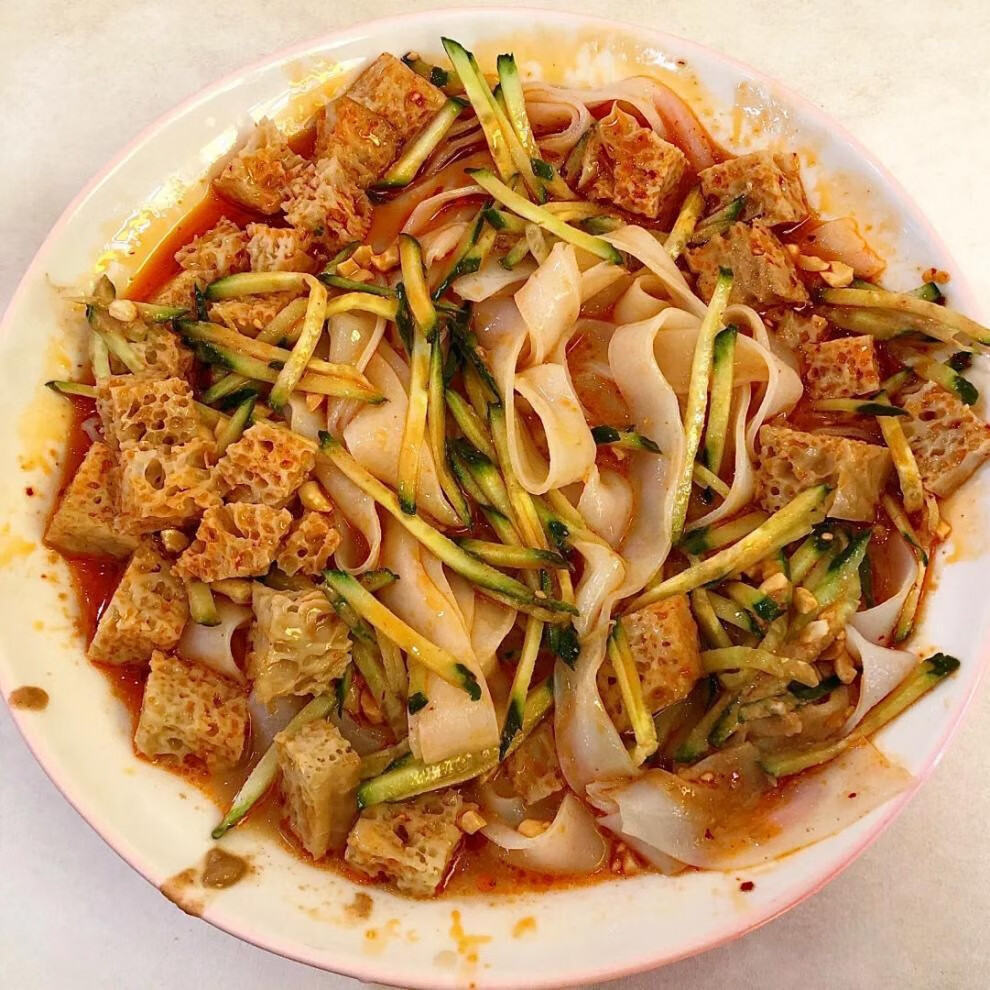 5斤免洗凉皮专用粉陕西做凉皮的面粉蒸面皮凉皮专用免洗凉面皮1斤