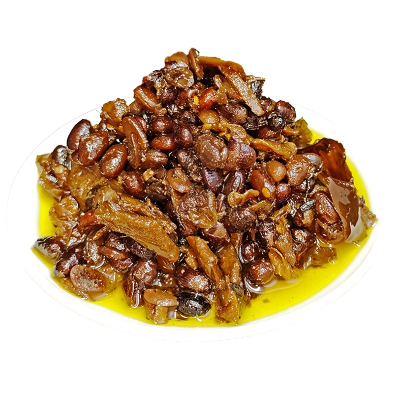 临沂名吃八宝豆豉咸菜山东沂蒙特产豆豉酱调味品2坛酱菜礼盒装 800克