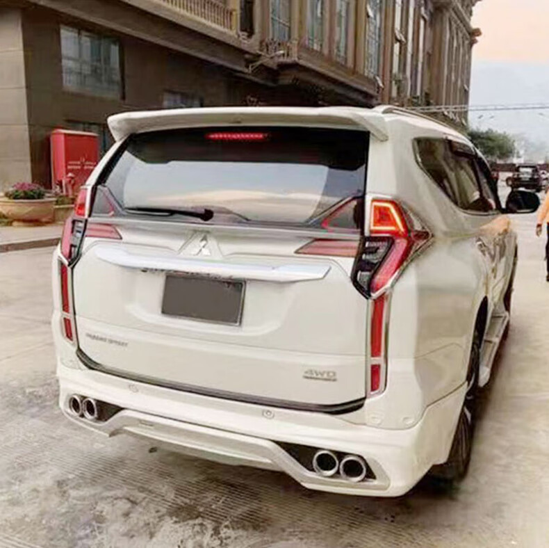 适用于三菱新帕杰罗劲畅尾翼16-20款pajero sport尾翼后顶翼改装免
