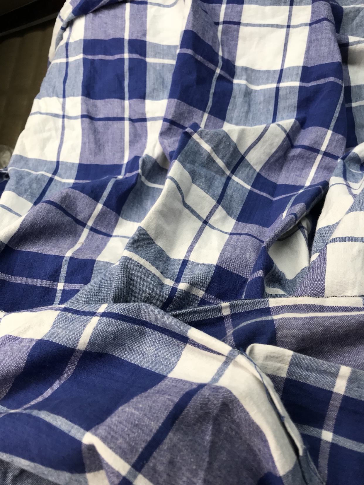 学生床单单件宿舍单人上下铺寝室被单09m10米蓝白格子纯棉床单加厚