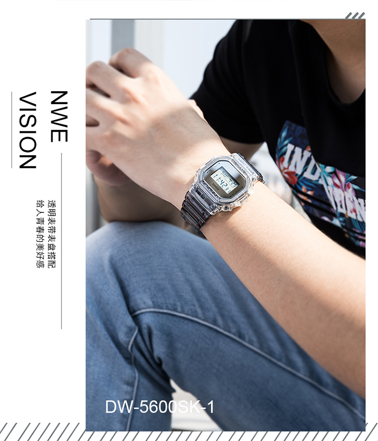 卡西欧casiogshock系列经典小方块街头时尚运动防水方形男士手表送礼