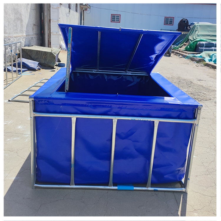 定做拉鱼车运输装鱼箱车载运输活鱼袋水桶鱼缸鱼罐可折叠帆布鱼池琉滋