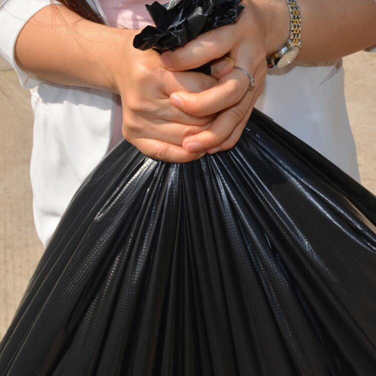 超大黑色塑料袋加厚特大号胶袋80*112黑灰色环卫物业袋特大垃圾袋背心