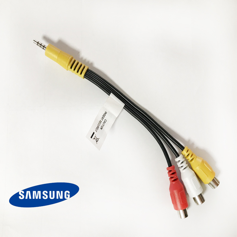 电视av输入 接口一分三视频线 3合1转接头 转红黄白 三星视频分量音频