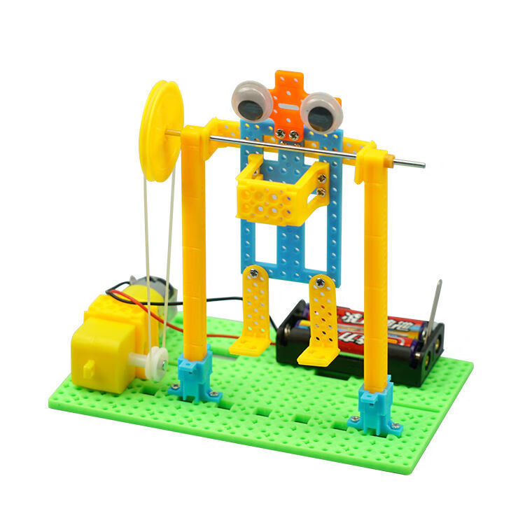 diy手工科学实验 机器人套装儿童物理科技小制作stem玩具 电动伸缩门