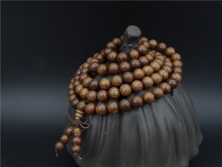 吉瑞凰 金丝檀木手串金丝楠木108颗楠木佛珠项链文玩手珠手链男女款