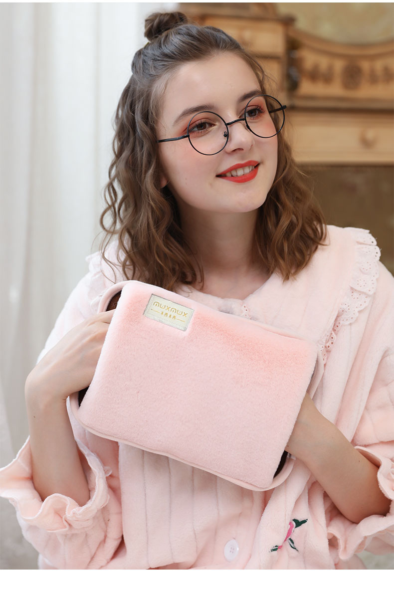 热水袋充电防爆暖电暖宝暖宝宝注水毛绒学生可爱韩版女暖手宝 可拆洗