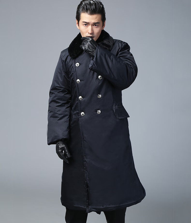 防寒服军棉袄65式军棉大衣男长款防寒服加厚白棉花冷库劳保保安大衣男
