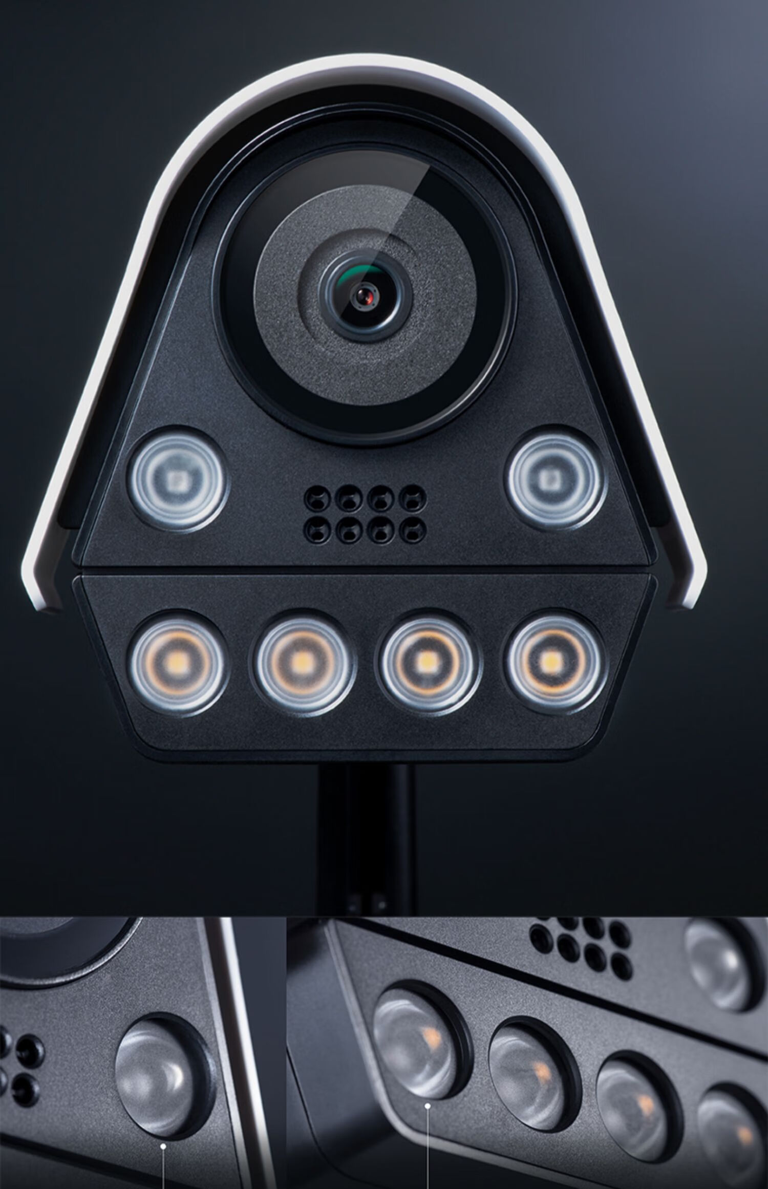 普联摄像头户外监控器高清万全彩夜视套装支架一体有线家用智 2路 四