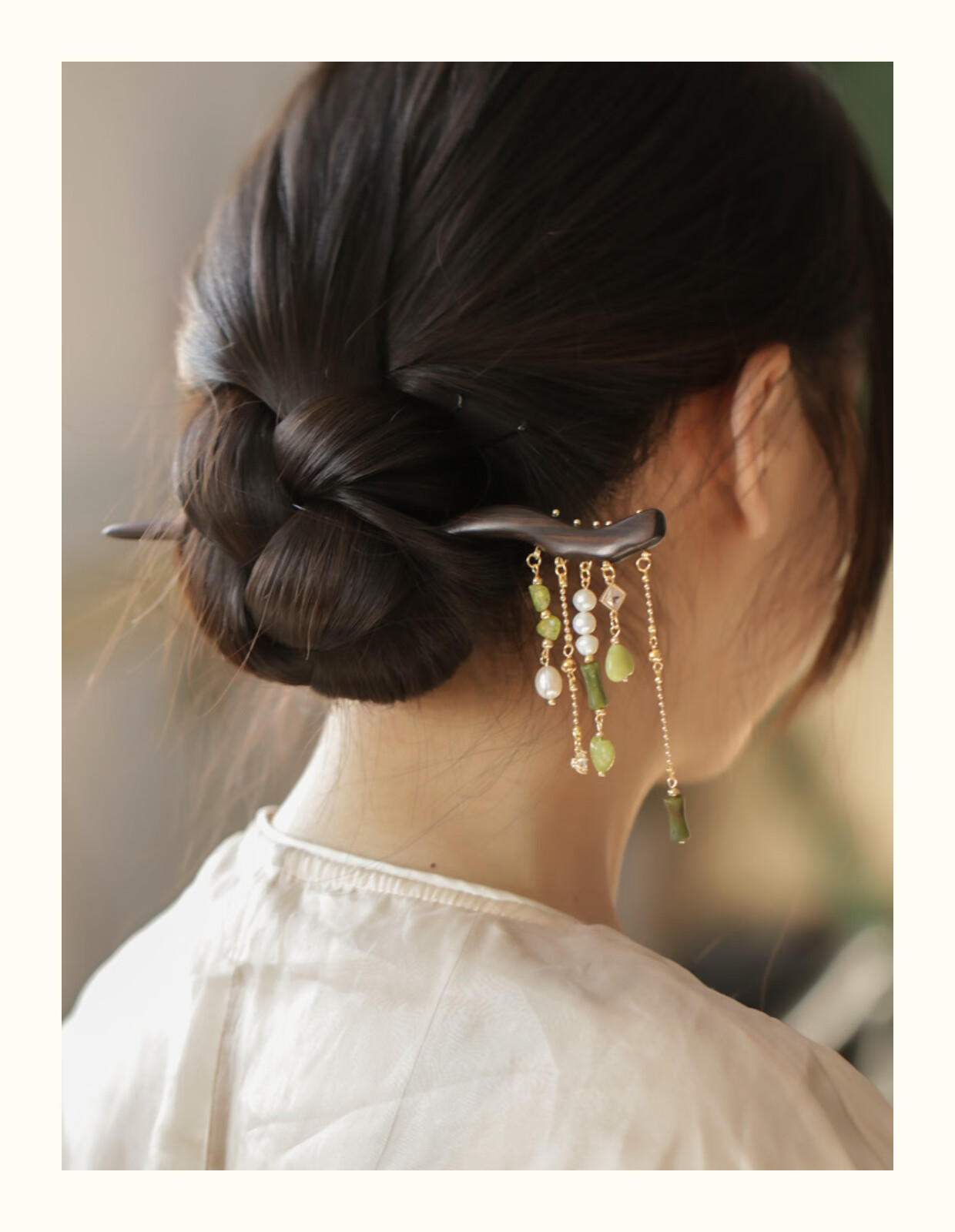 发簪现代 中式步摇木簪高级感木簪盘发女国风旗袍发饰中式简约现代