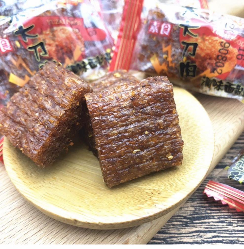 广纳力驰宇仔素大刀肉怀旧老氏的辣条素肉258克儿时回忆麻辣小吃休闲