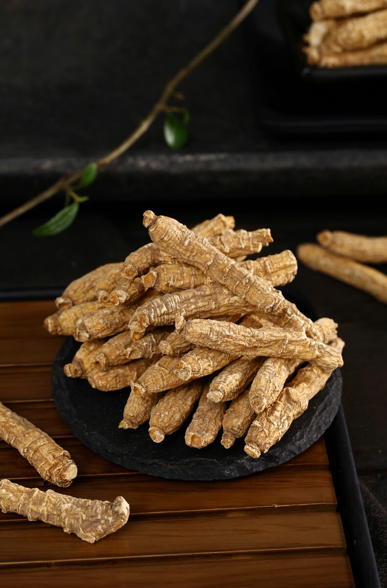 许氏美国s104(1/4lb)长型小一号花西洋参段切片花旗参段盒装【图片