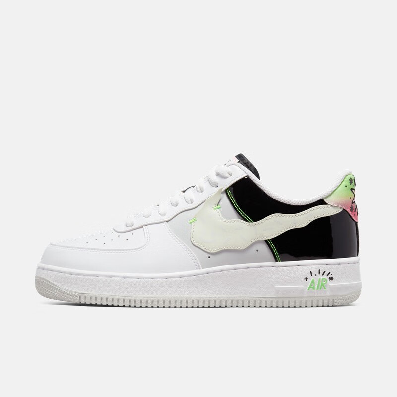 耐克nike air force1 af1空军一号白黑色男子低帮休闲板鞋 dv1229-111