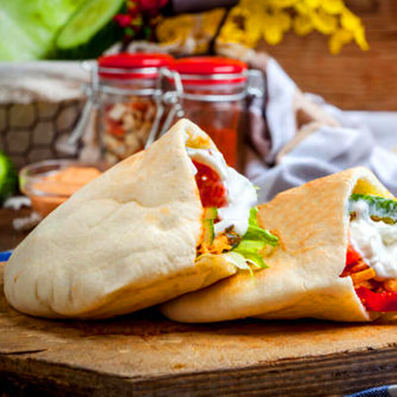 猫村长阿拉伯面包大饼口袋饼皮塔饼pita饼卷饼饼皮全麦饼全麦面包早餐