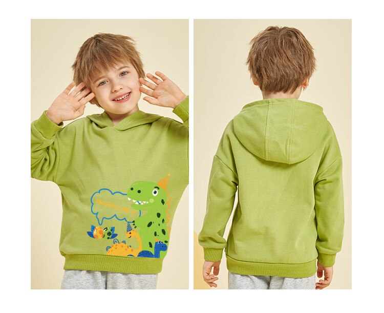 Jeanswest Children's Sweatshirt, 2025 Autumn Boys' Sports Top, Big Kids' National Trend Hooded Clothing, Boys' Pullover 16
