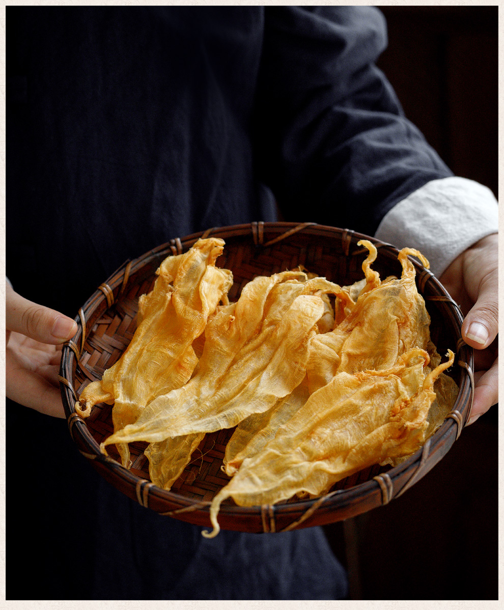 惠滋堂北海公肚胶40头陈年赤嘴鳘鱼胶花胶鱼肚鱼鳔干货月子100g