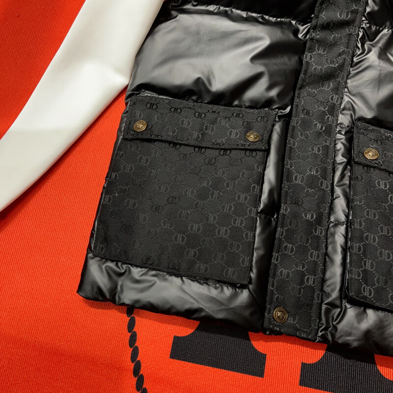 酷奇酷驰双g冬季羽绒马甲男精神小伙潮流时尚亮面无袖羽绒服背心马夹