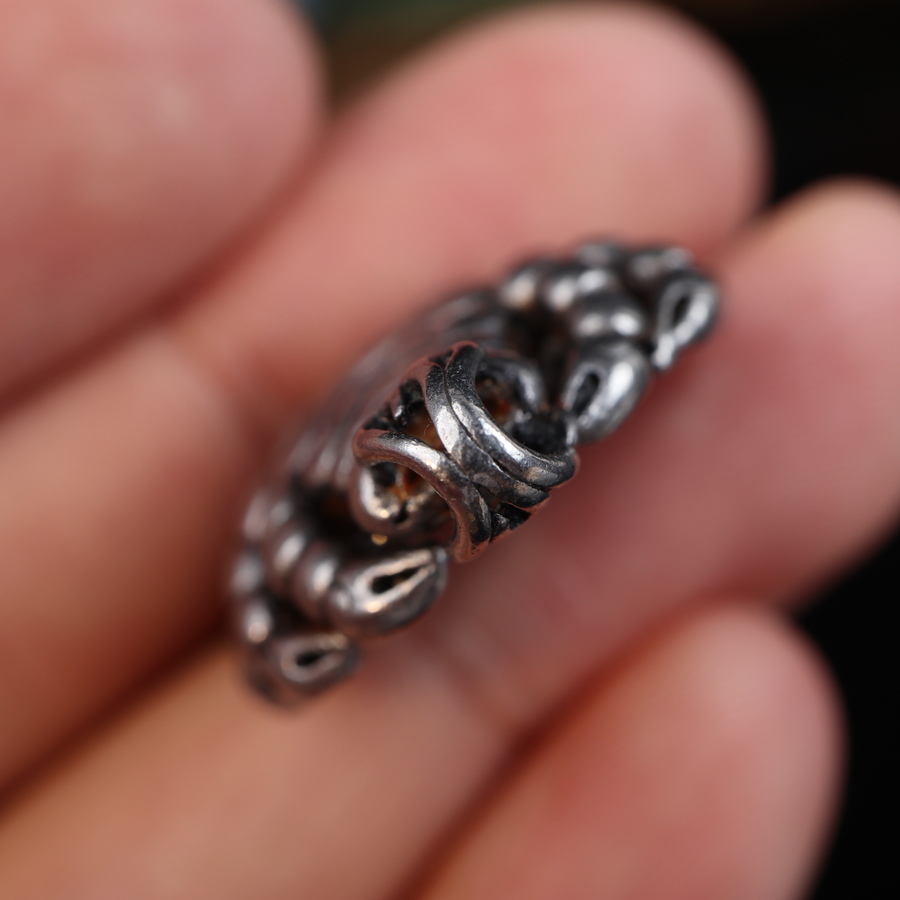 梵隅 藏式天铁托甲忿怒莲师火焰铁蝎随身挂件吊坠民族风手工工艺蝎子