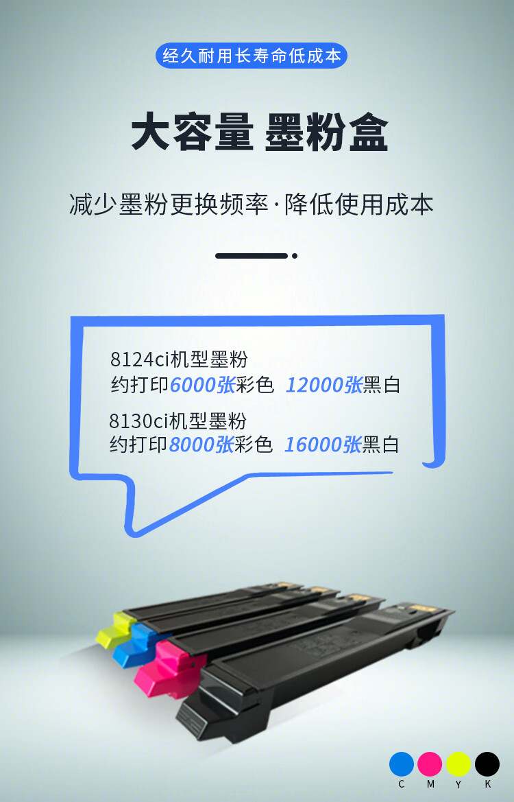 京瓷ecosysm8124cidn复印机a3彩色激光打印机复合机大型商用办公扫描