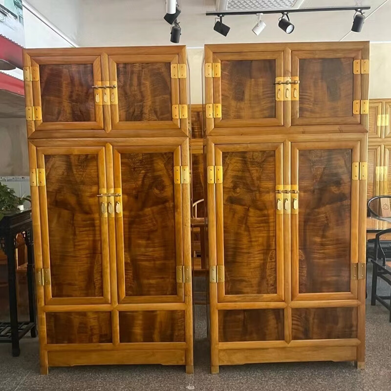 千澈非国标红木金丝楠(学名: 楠木)大叶桢楠衣柜古典中式衣柜高端大气