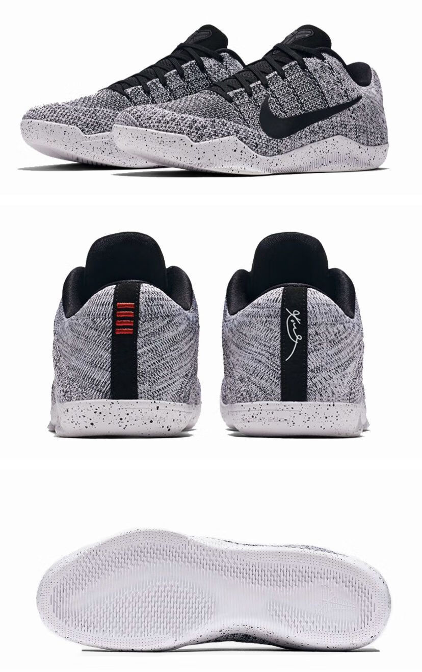 科比11代编织篮球鞋nba 科比篮球鞋夜光战靴透气低帮男运动鞋 红黑 40