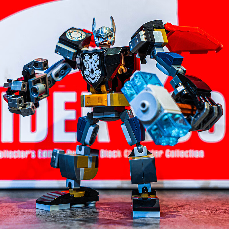 定制蜘蛛侠平行宇宙小黑蛛迈尔斯机甲积木玩具人仔76171小黑蜘蛛侠