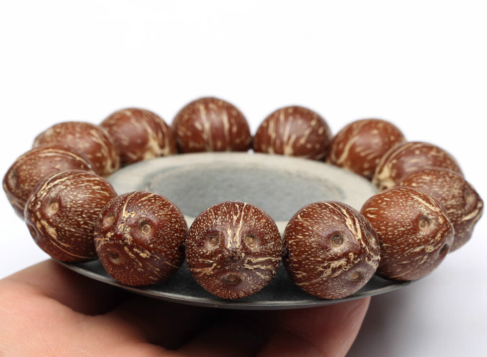 0 紫金鼠原籽大紫金鼠菩提手链 男士招财 地级三瓣红皮鼠17-18mm