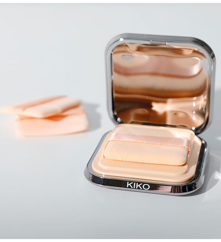 【网红款】粉饼粉扑替换专用双面植绒定妆长方形蜜粉饼小号薄古莎 2片