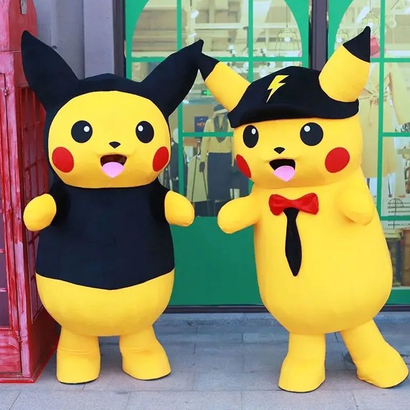 熊本熊卡通人偶服装抖音网红熊行走表演玩偶道具服来图定制皮卡丘身高