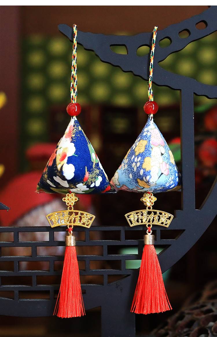 霜魄 重阳节挂饰重阳节香囊艾草茱萸香包幼儿园diy手工自制挂饰吊饰