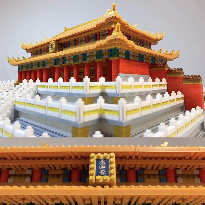 乐高(lego)中国故宫太和殿积木建筑拼装高难度成年微古风立体解压