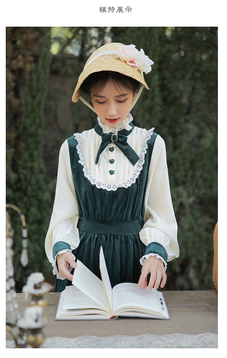 花婵雨民国风女装复古小洋装大小姐连衣裙古着茶歇在逃公主裙洛丽塔